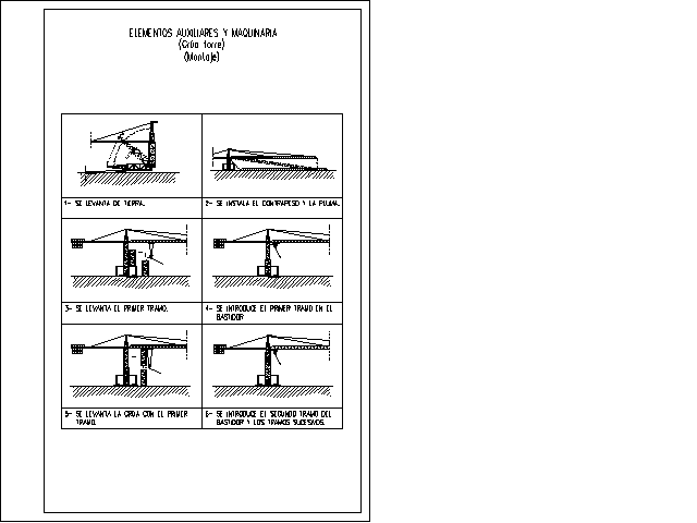 montaje grua GRAFICOS CAD SEGURIDAD